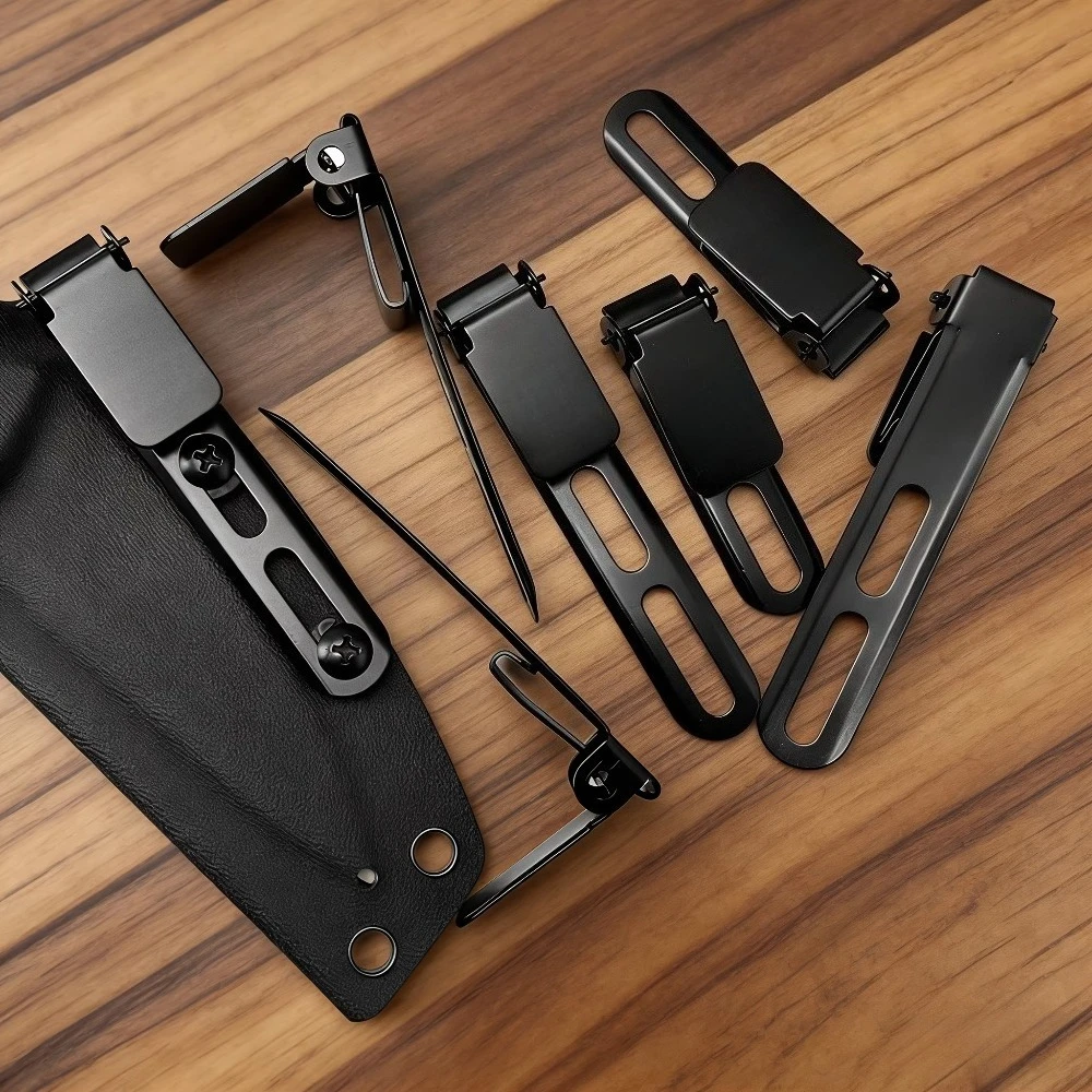 Kydex Sheath Belt Clip Waist Carry Back Clip Knife Scabbard Holster DIY EDC Hunting Accessories