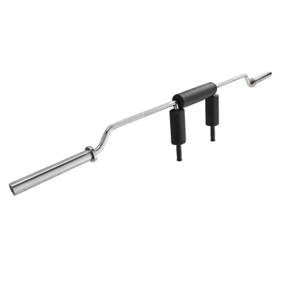 

Штанга для приседаний Safety Squat Bar, 700 фунтов, с накладками для плеч и рук, диаметр 28 мм, черная, идеально подходит для приседаний на груди