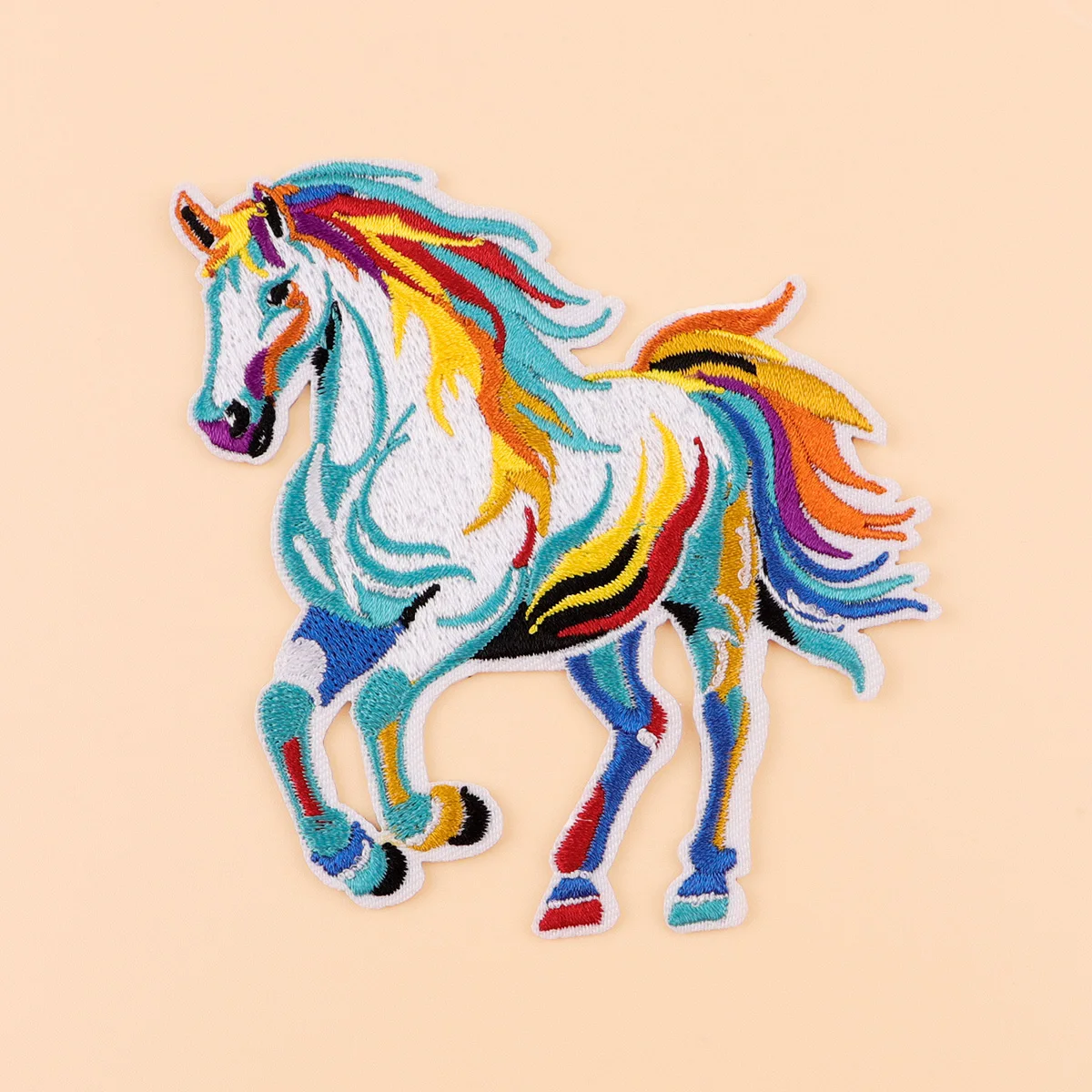 Chinese New Year 2026 Colorful Horse Patch Embroidered Patches for Clothing Patches Badges Iron on Patches for Clothes Gifts