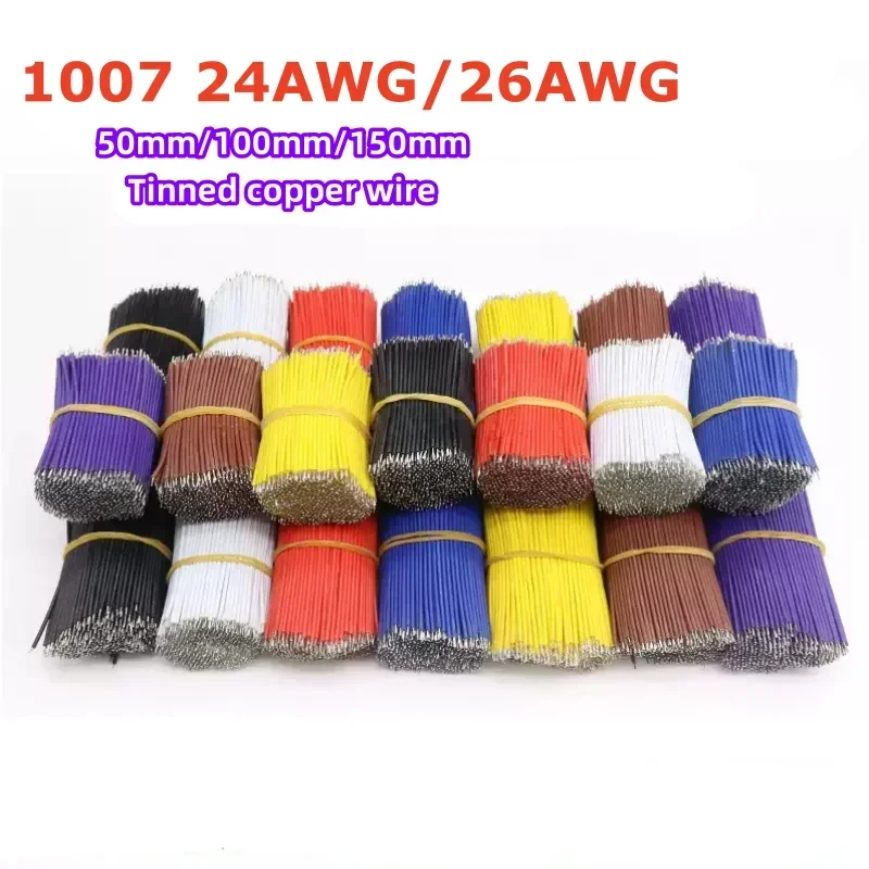 22AWG 24AWG Tin-Plated Breadboard PCB Solder Cable 50/100/150CM Jumper Wire Tin Conductor DIY Electronic Wires Connector