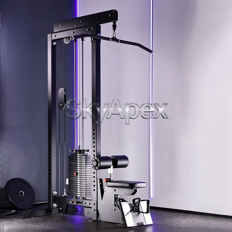 High Low Pull Back Trainer Lat Pulldown Machine for Gym Upper Back Shaping Lat Training Upper Body Building Full Body Practice