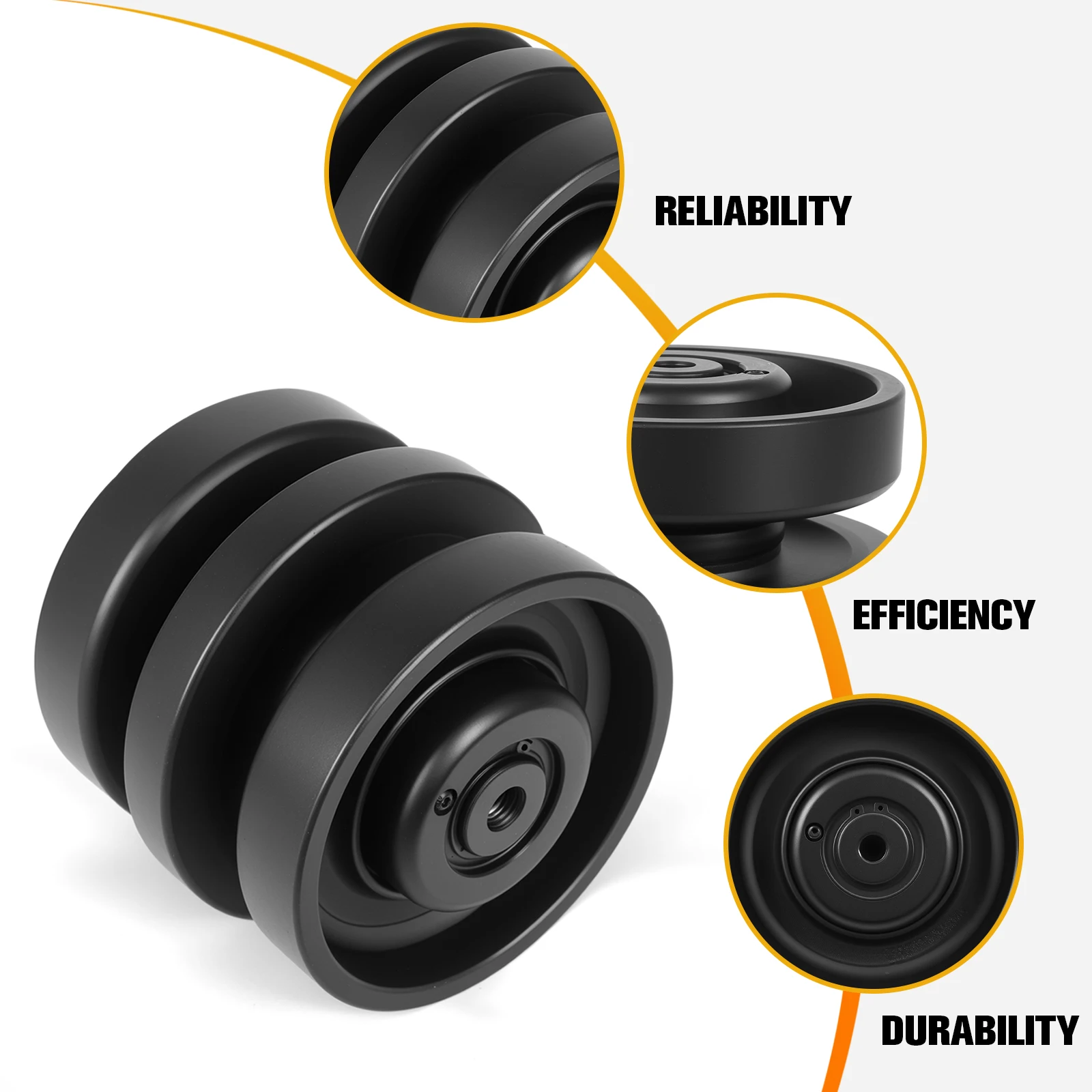 6689371 Bottom Roller Construction Machinery Parts Roller Bottom Track Roller Fits for Bobcat 864 T180 T190 T200 T250 T300 T320