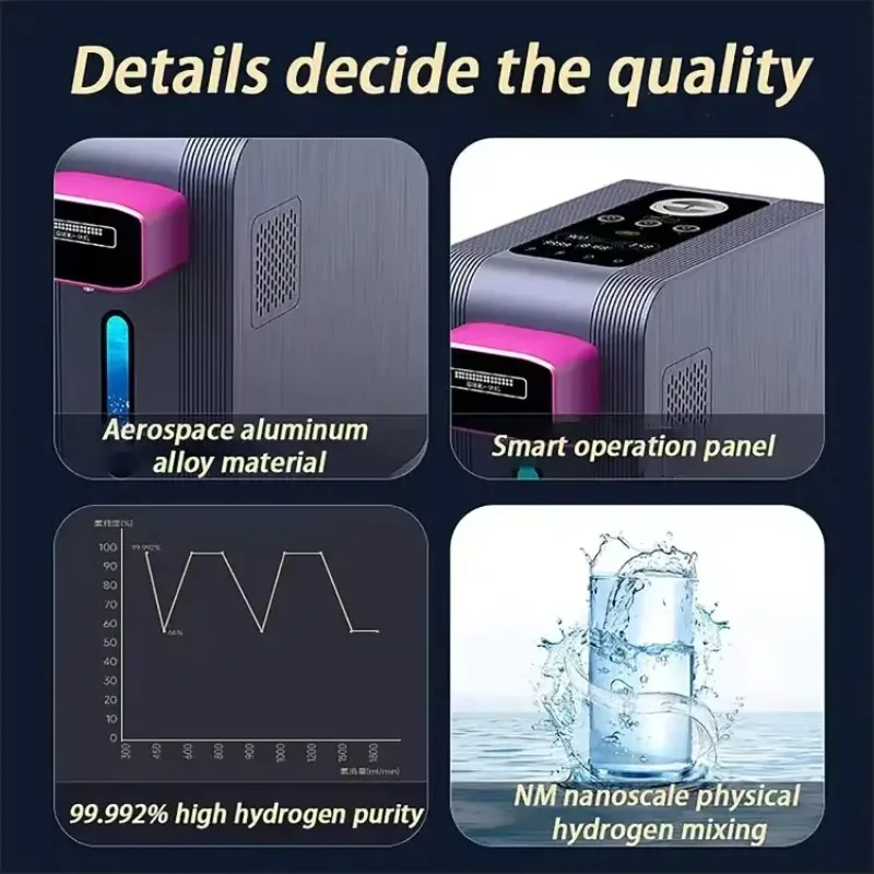 【Popular】New Portable  Water Drinking Generator & Inhalation Breathing Machine Smart  Water Dispenser