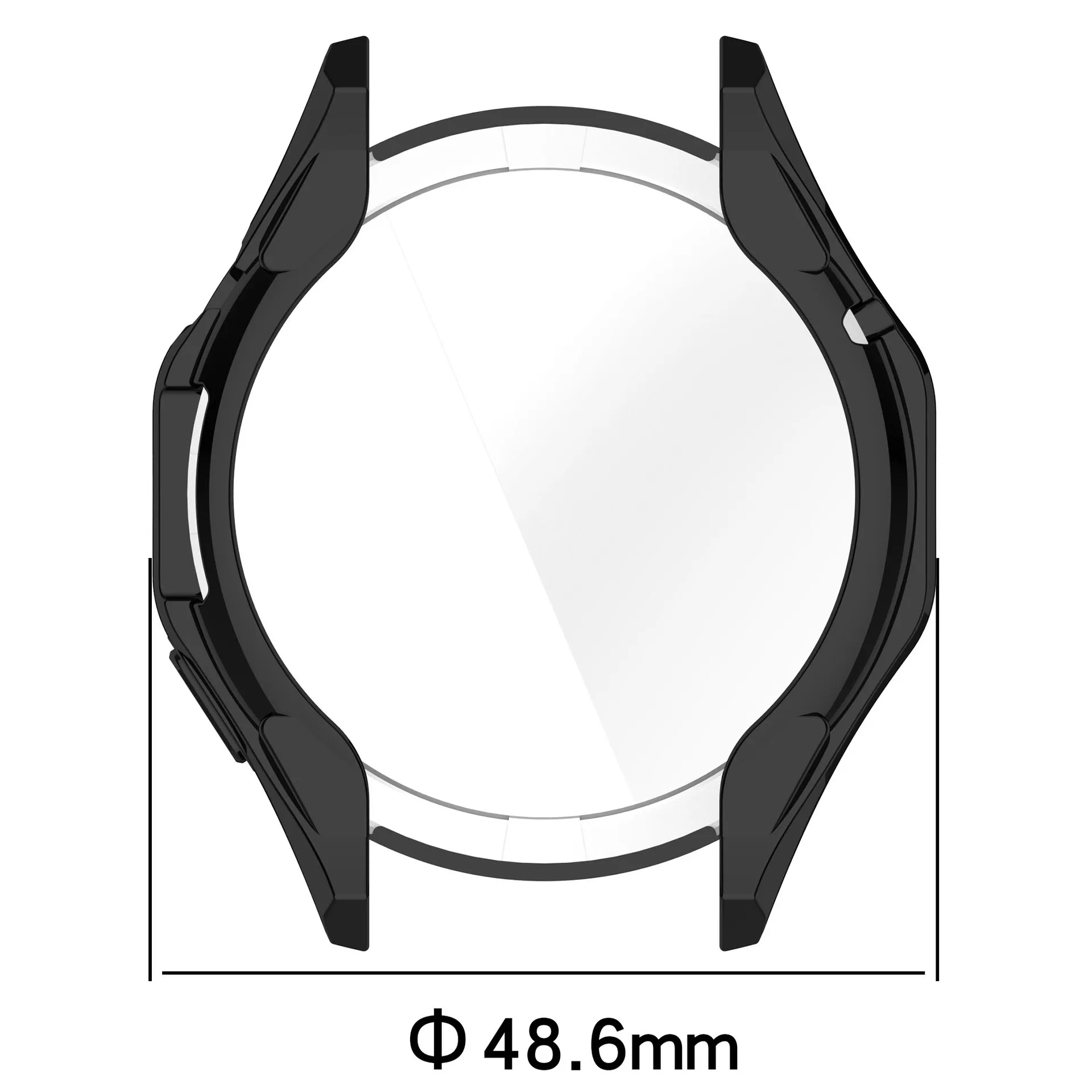 Anti-fall Watch Screen Electroplate TPU Protector Case For Huawei Watch GT 4 46mm