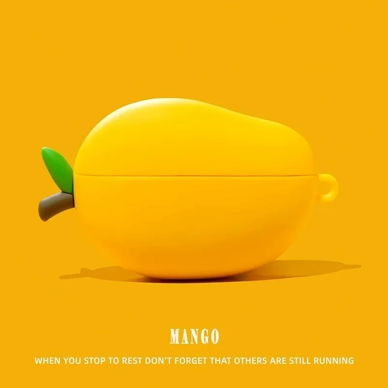 Simulated Fruit Food Design Cover For AirPods 4 Case Cartoon Silicone Soft Shell for AirPods Pro3 Earphone Protective Covers