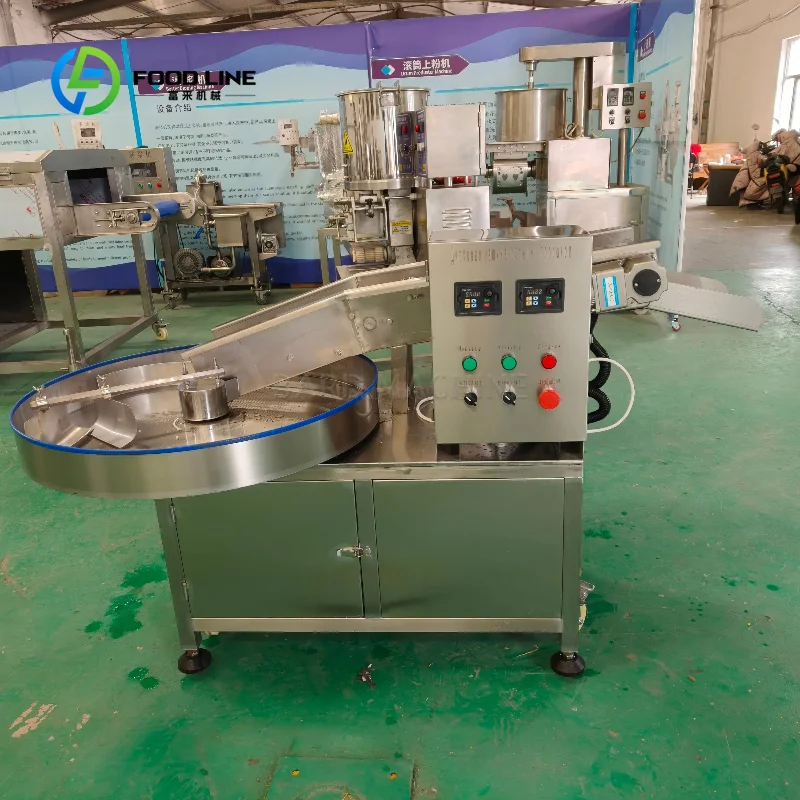 Custom Made Fully Automatic Stainless Steel Fried Chicken Batter Breading Bread Crumbs Coating  Machine for Restaurant