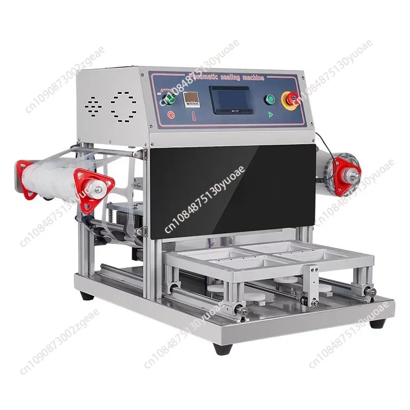Tabletop Plastic Tray Sealing Machine  Packaging Pneumatic Sealing Machine for Home Hotel Restaurant