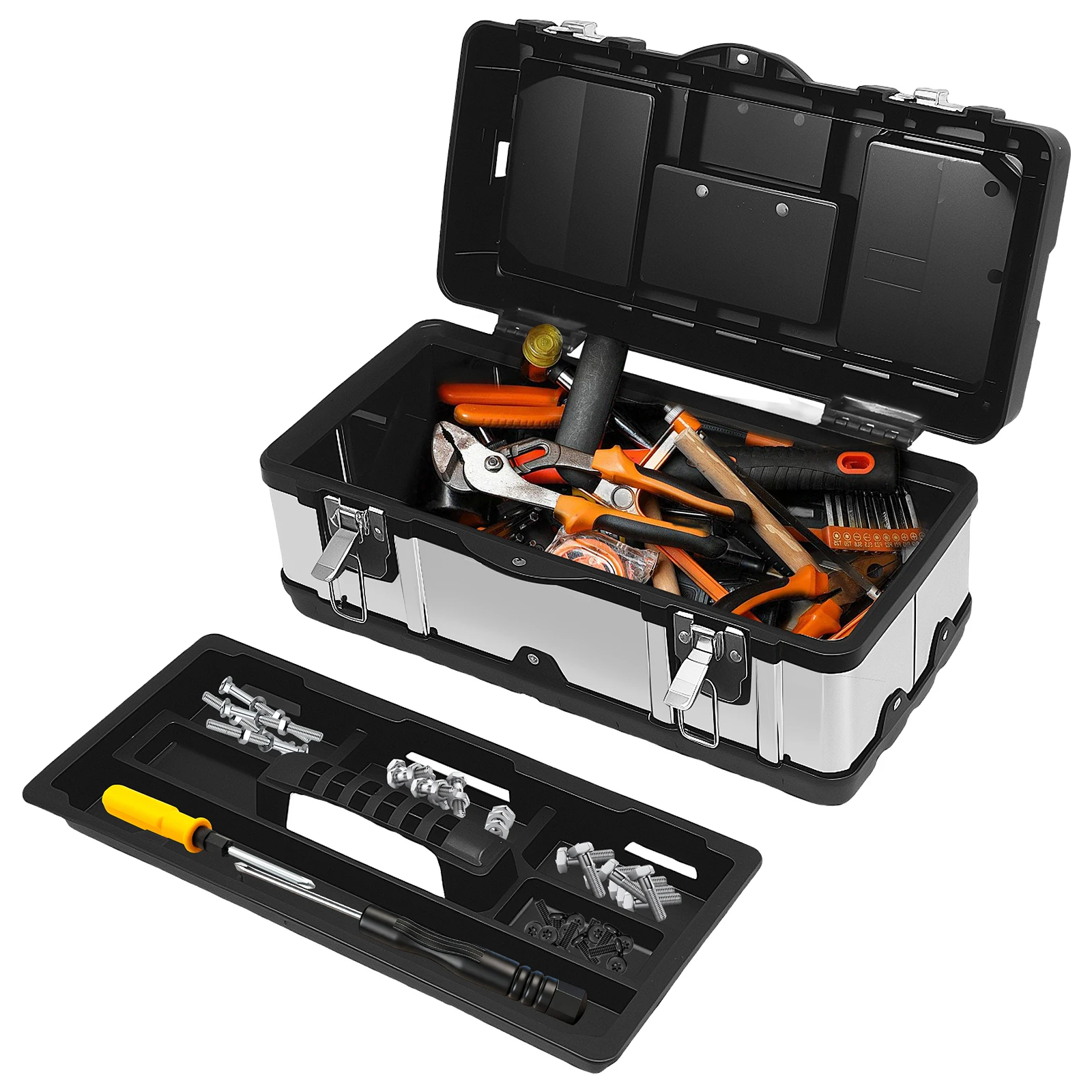 

Алюминиевый ящик для инструментов, портативное оборудование, ящик для инструментов, водонепроницаемый жесткий чехол, ящик для инструментов, безопасный чехол, ящик для хранения инструментов, чемодан, портфель