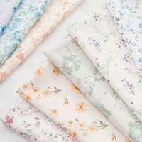 150x50cm/150x200cm Soft Floral Printed Chiffon Fabric For Summer Women's Dresses Children's Clothing Handmade DIY Fabric TJ7500