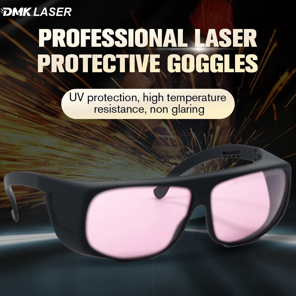 

DMK Fiber laser safety protection pink glasses welding glasses eye protection auto darkening anti laser radiation