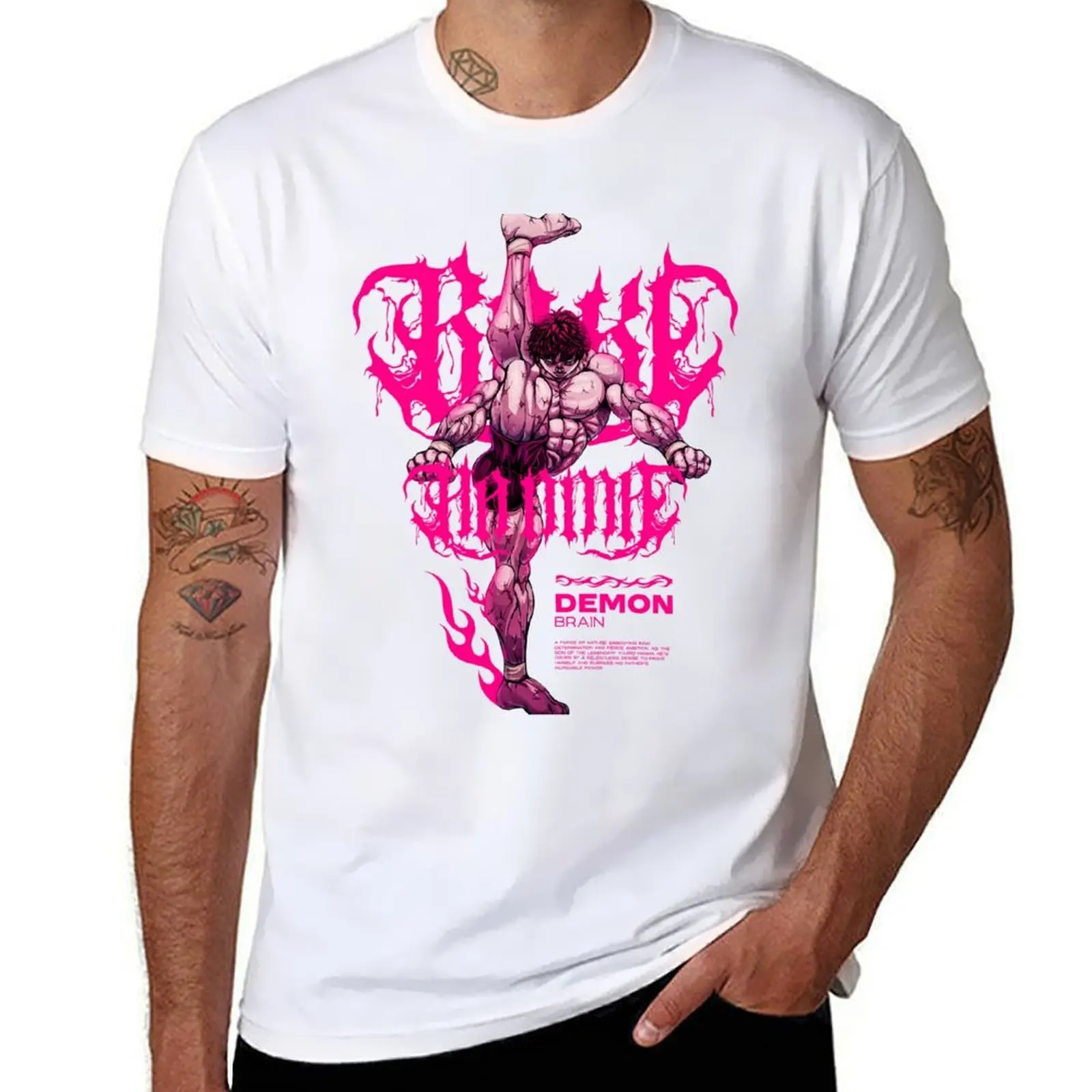 

Demon Brain - Heavy Metal T-Shirt anime tshirt t shirts for man pack white T-Shirt