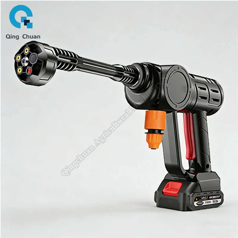 

Wireless High Voltage Car Washing Water Gun Lithium Battery Adjusting Cleaning Car Machine