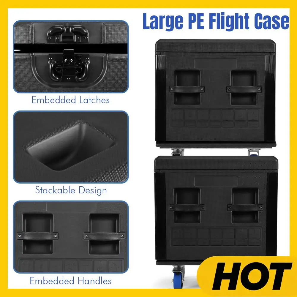 

Универсальный дорожный кейс с ручкой и колесами для транспортировки и хранения DJ-оборудования, для выездных выступлений и путешествий