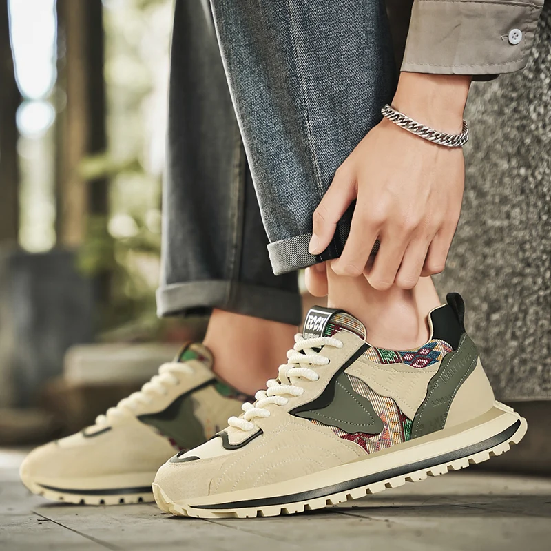 

Мужские модные повседневные низкие кроссовки, удобные нескользящие дышащие прогулочные туфли, кроссовки на шнуровке, массивные кроссовки