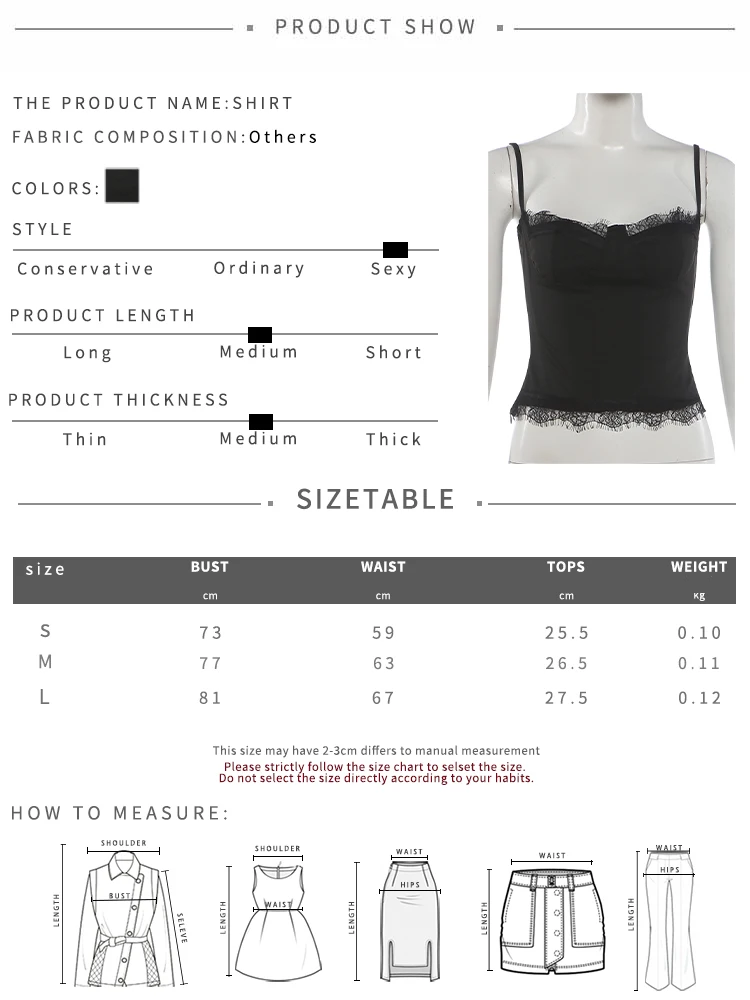 Weird Puss Spitzen-Patchwork-Camisole für Damen, tief ausgeschnitten, figurbetont, Musikfestival, Sommer, neuer Trend, sexy, Midnight Hottie, wilde Streetwear – Detail 1