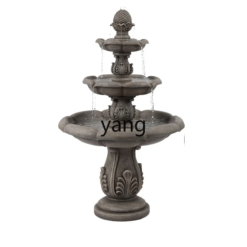 

Yjq Outdoor Flowing Water Lucky Fountain Decoration Circulating Pool Courtyard Garden Hotel Floor Landscape Decoration