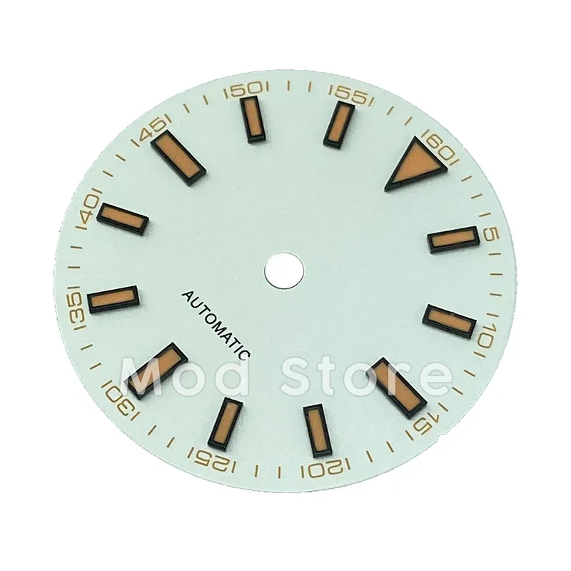 HQ 29mm White/Black Sterile Copper Watch Dial Milgauss Sun-Brushed No Date Fit For DG2813 ETA2824 Miyota8215 Mov\'t Luminous