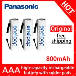 Original Panasonic AAA battery 1.2V 800mAh AA nickel hydrogen battery with solder pads, used for electric shavers, toothbrushes