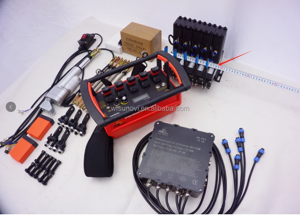 24V or 12V Radio Remote Control 6 Way Motor Truck Crane Hydraulic Wireless Remote Control for All Model Crane