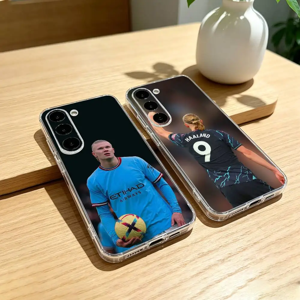 Football Star E-Erling H-Haaland Phone Case For Samsung Galaxy A91,80,73,72 ,71,53,52,32 ,31,22,21s,20,Transparent Case