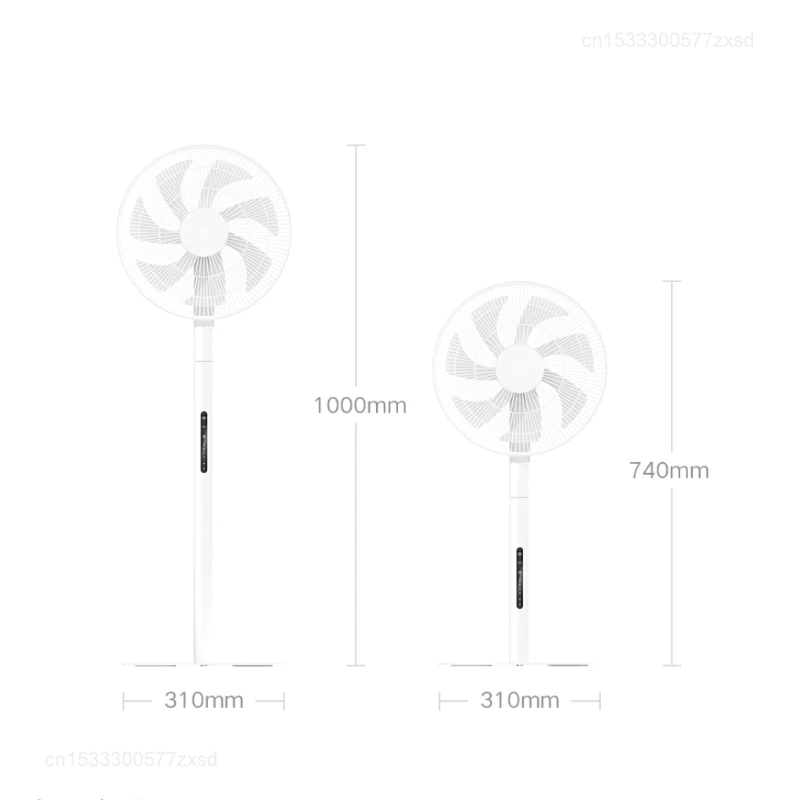 Xiaomi Mijia Mijia DC Inverter Floor Fan Pro BPLDS09DM Умный беспроводной стоячий вентилятор Циркулятор воздуха с низким уровнем шума и приложением Mi Home