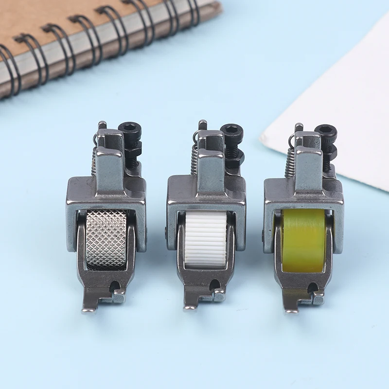 

Flat Car A10 Wrapped Edge Cylinder Roller Press Foot Pull Cylinder Press Foot Industrial Sewing Machine Spare Accessories