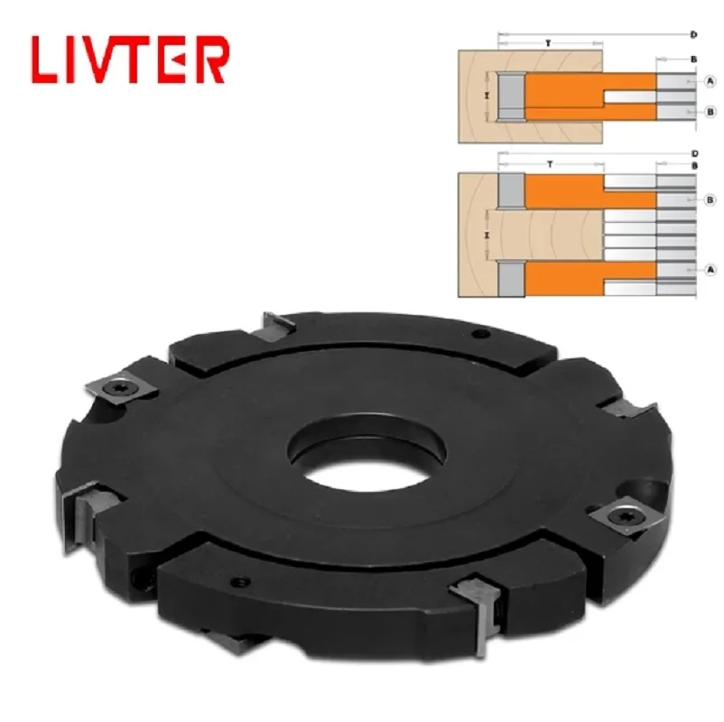 

LIVTER High quality cutter Insert Rebate cutterhead Adjustable to make groover and tenon