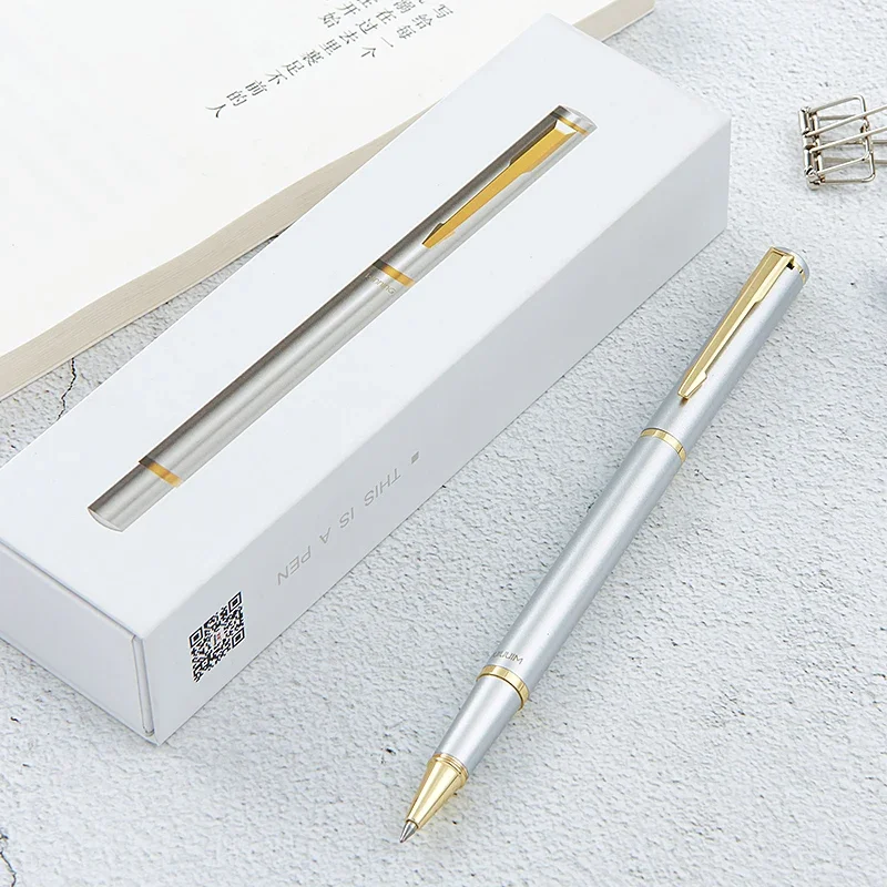 

Металлическая гелевая ручка WINNING, подарочная коробка, ручка для подписи, бесплатная гравировка текста, 1 шт.