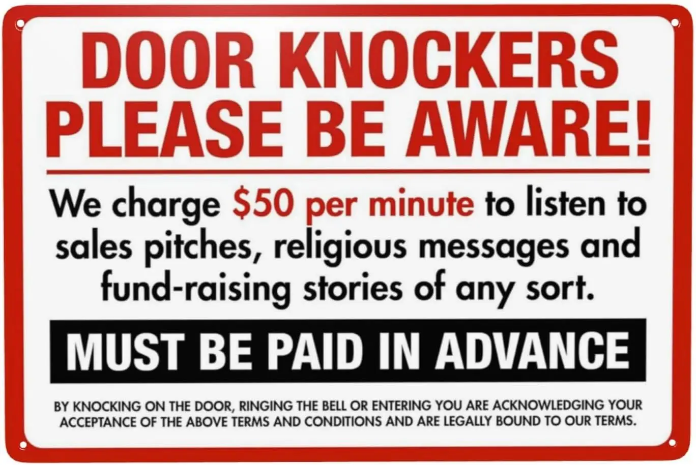 Y1,Door Knockers Please Be Aware! Entryway Decor Tin Sign Nostalgic Metal Home for Culb Bar Cafe 8;x 12;