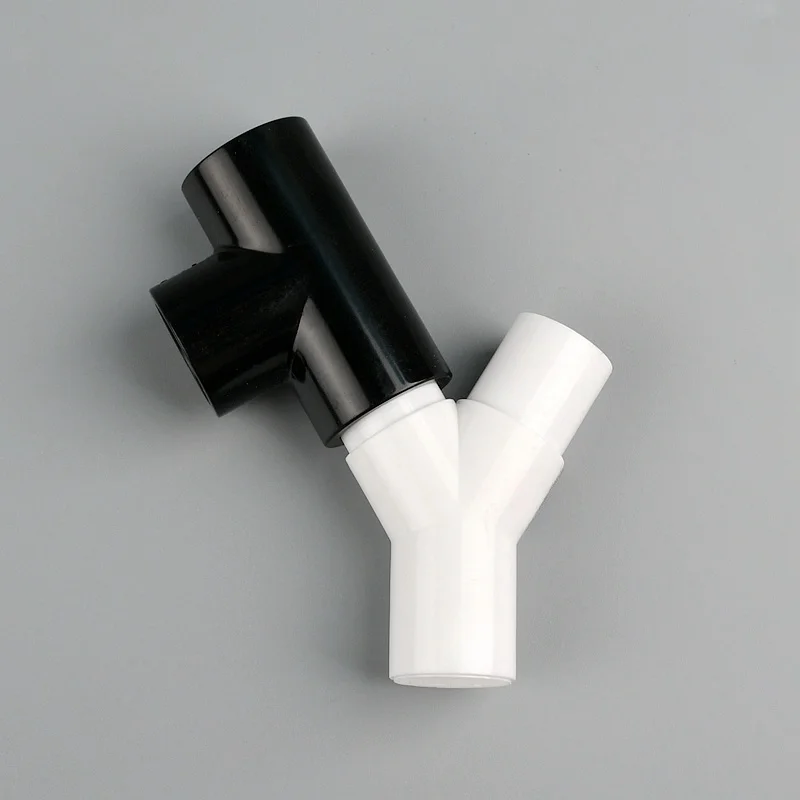 1~25PCS 16mm/20mm PVC Y Type Tee Fork Water Pipe Connectors Aquarium Tank Accessories Garden Irrigation Drip Box Tee Joint Parts