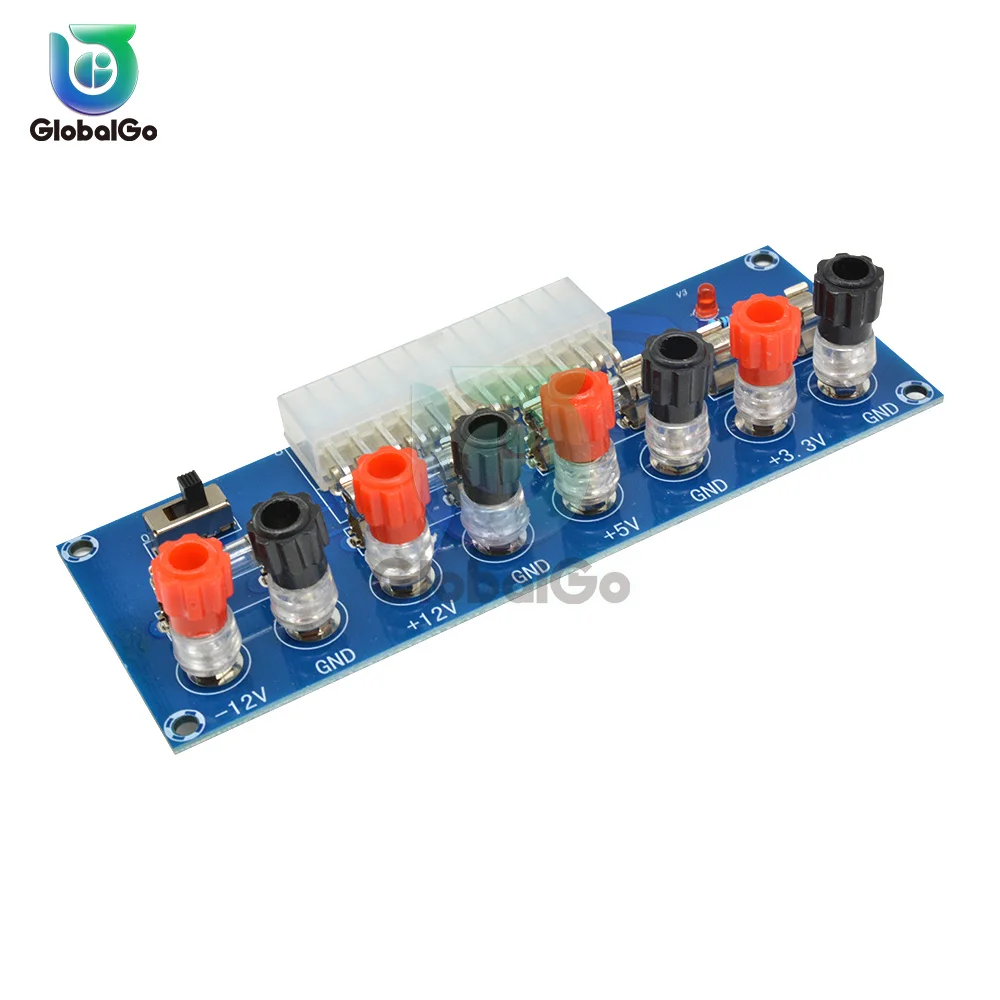 Módulo de Salida de circuito de fuente de alimentación de escritorio con estuche, 24 Pines, XH-M229, chasis de PC, transferencia ATX a placa adaptadora