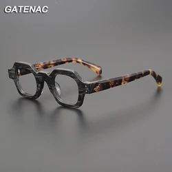 Vintage Acetate Glasses Frame Men Japan Retro Prescription Myopia Eyeglasses Frame Women Handmade Luxury Brand Designer Eyewear