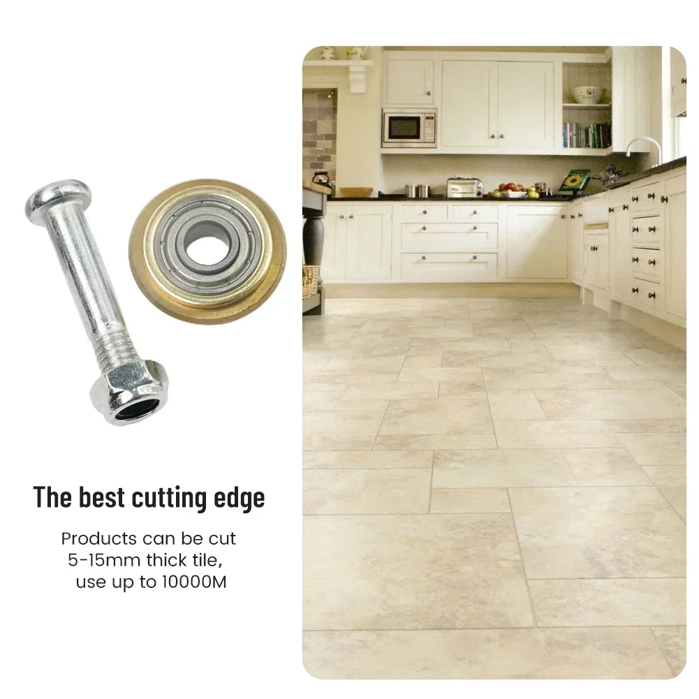 2PCS Tile Ceramic Cutter Tungsten Carbide Bearing  Glass Cutting Wheel Cutter Spare Blade For 5-15mm Tile Cutting Machine