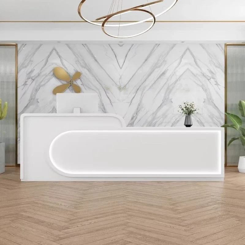 

Simple modern clothing store checkout page Company front desk