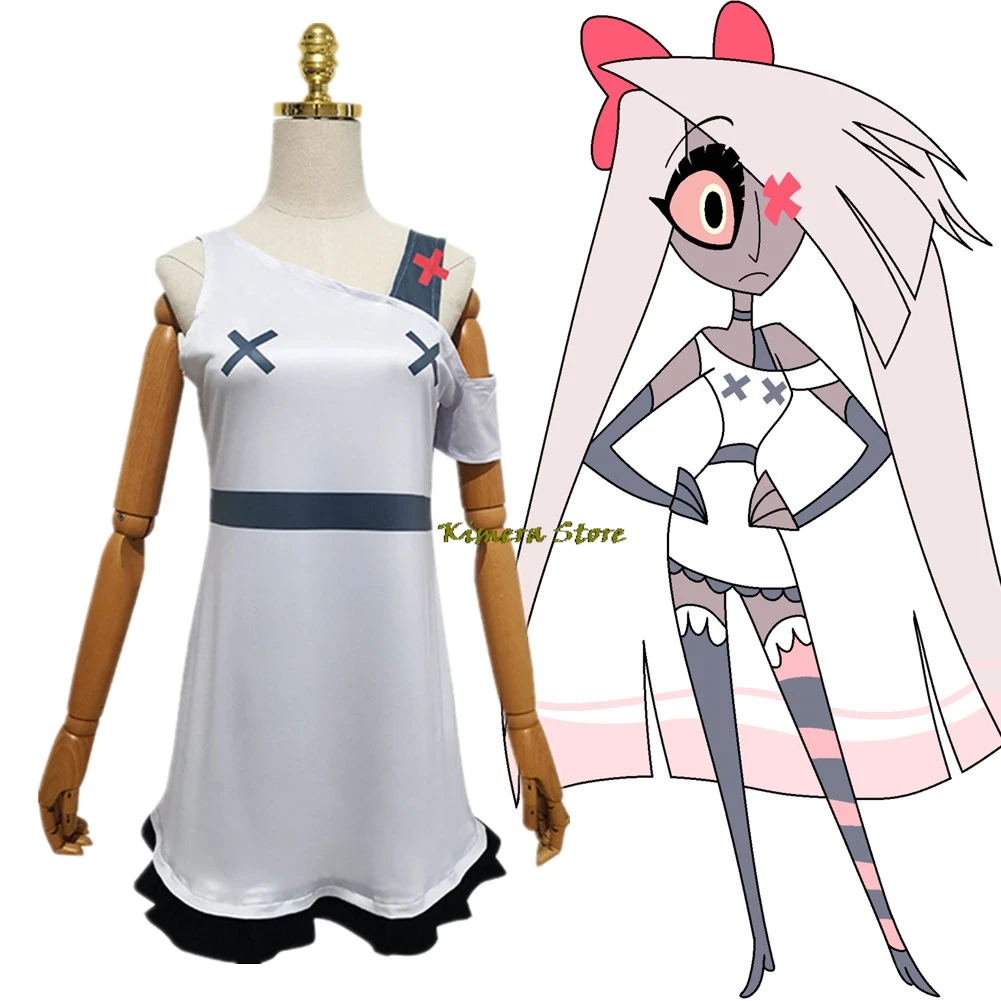 

Hazbin Cosplay Hotel VAGGIE Cosplay Costume Dress For Girls Women Top Dress Outfit Women Halloween Roleplay Cloth