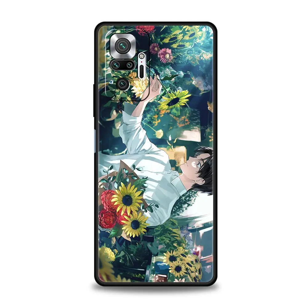 Etui na telefon Xiaomi Redmi Note 12 10 11 9 8 Pro Plus 9S 7 8T 9T 9A 8A 9C K40 Gaming Soft Cover Bumper Anime Girl Art Scenery