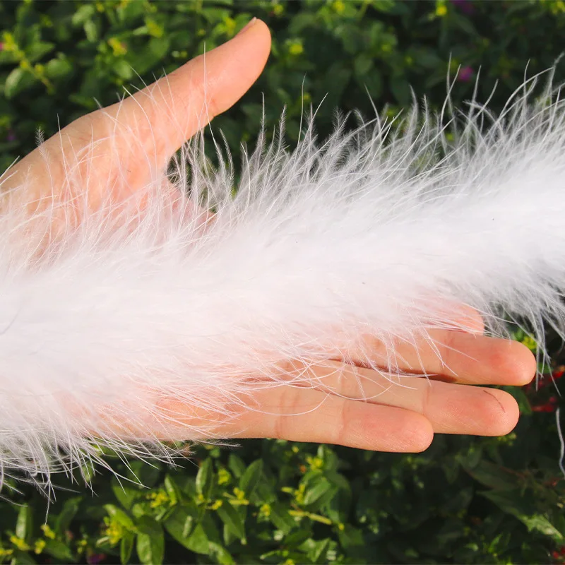 15g 2m Colorful Turkey Marabou Feather Boa Soft Feather Trim DIY Costume Wedding Party Stage Decoration Craft Supplies