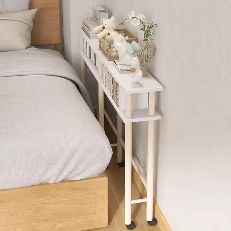 Multi-Functional Seam Storage Rack Bedside Narrow Gap Table Small Family Bedroom Desk Sofa Table