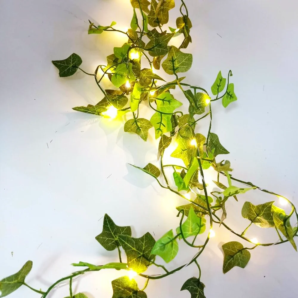 Outdoor Solar LED Vine Garland Light Artificial Plant Branch Lamp Waterproof For Garden Backyard Patio Festive Atmosphere