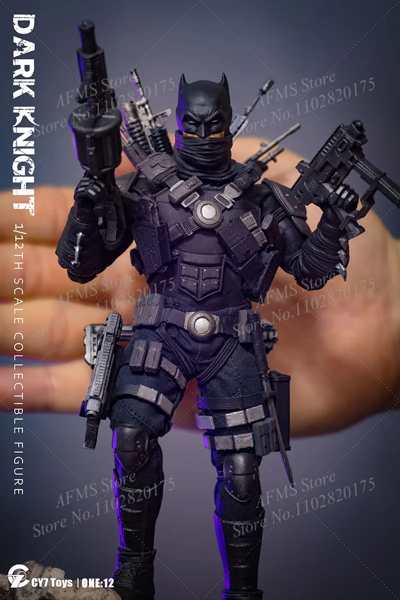 CY7toys 1/12 Scale Collectible Figure Bat Hero Night Knight Full Set 6Inch Men Soldier Action Figure Body Best Fans Gift Dolls