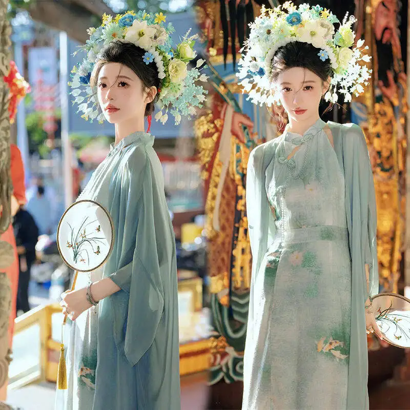 Studio female hairpin Ming-made Hanfu ancient clothing photo clothing retro cheongsam ethnic style