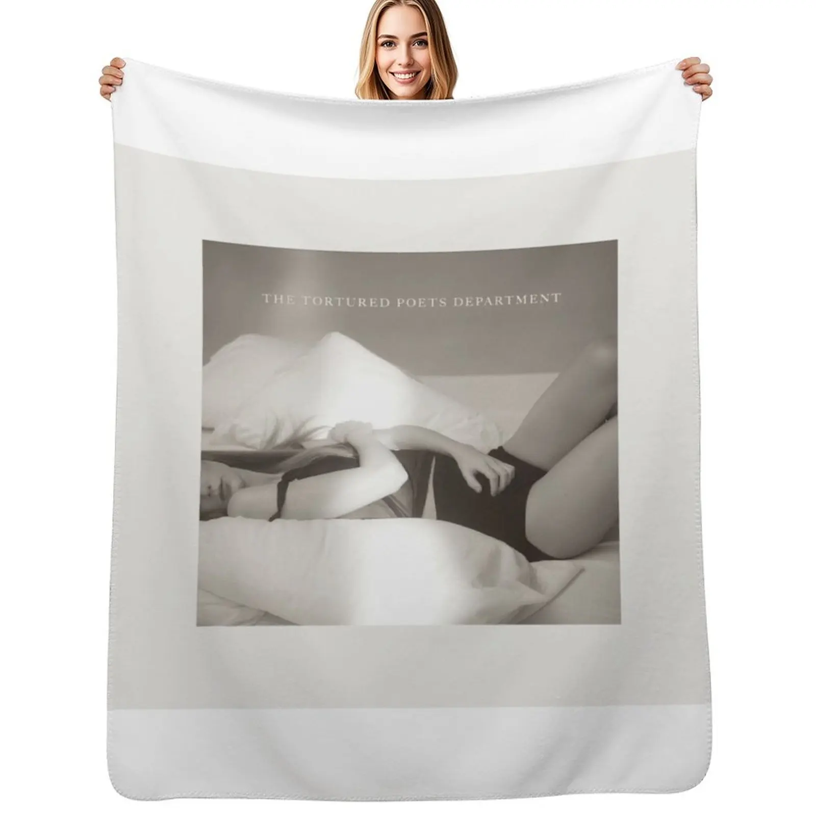 

ttpd album cover art Throw Blanket Luxury Brand Moving Soft Plush Plaid Beach Blankets