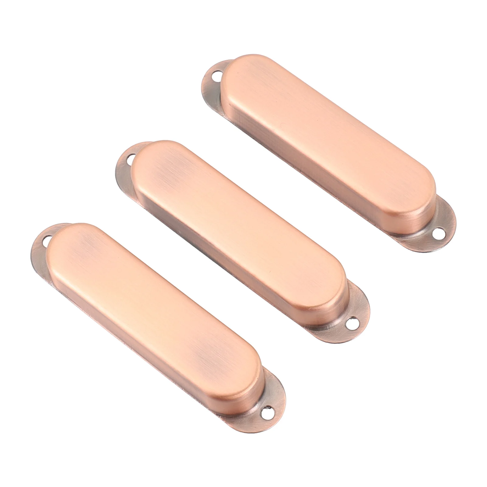 3 Pack Guitar Pickup Cover Closed Metal for ST SQ Electric Guitars SSS Configuration Brass Shell Protective Outer Housing