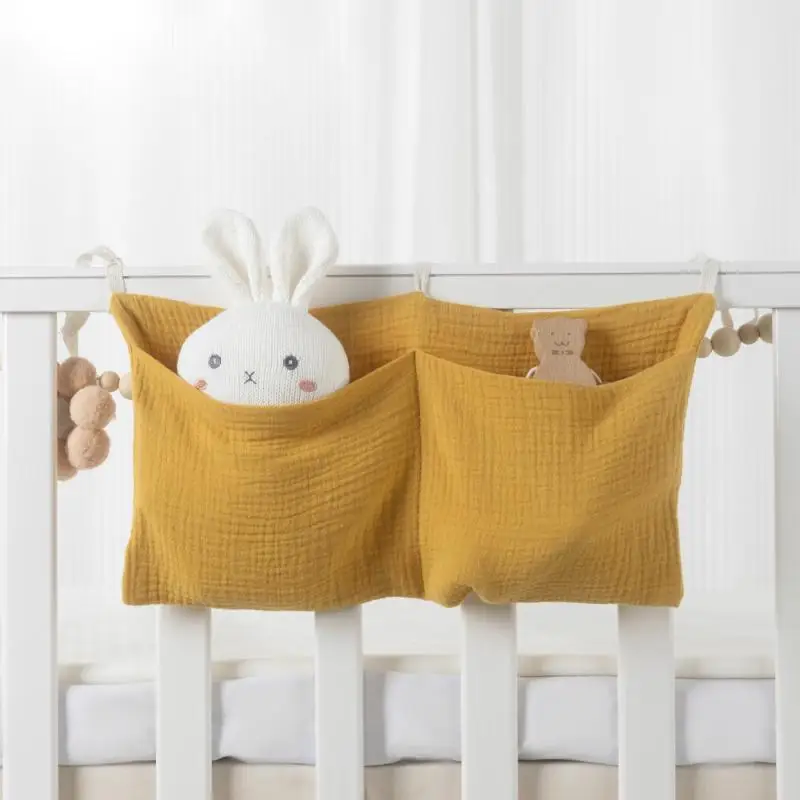 

Прикроватная сумка для детских подгузников, многофункциональная сумка для хранения в кроватке, органайзер для детских речей, аксессуары для постельного белья