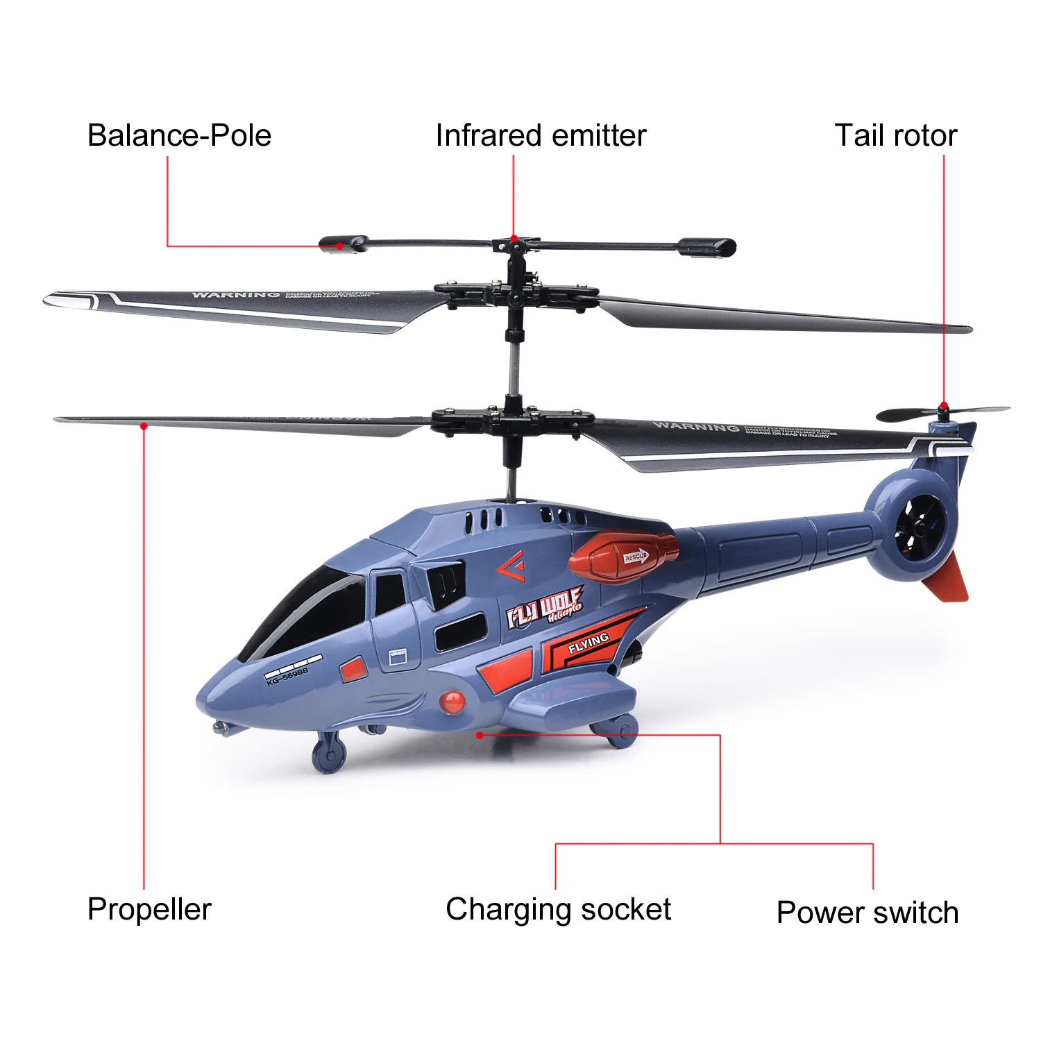 EBOYU S770/S737/S727 RC Helicopter 2.4GHz 3.5CH RC Plane Altitude Hold One-Key Launching/Landing Fly Toys RTF for Kids Beginner