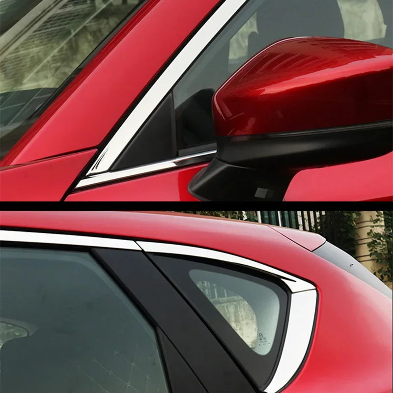 Car Window Trim for Mazda CX-5 CX5 2017 2018 2019 2020 2021 KF Chrome Strips Outer Decoration Garnish Cover Refit Accessories