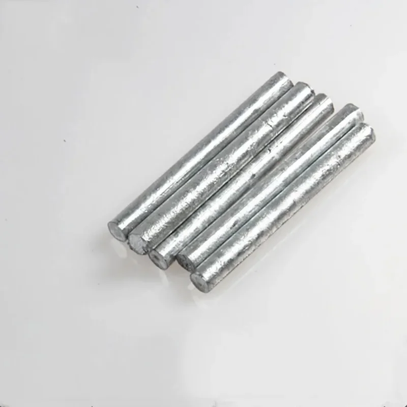 Dia 3-30mm 99.9% Purity Zinc Rods Solid Round Bar Length 100mm 300mm Anode Electroplating Marine Anticorrosive Experimental