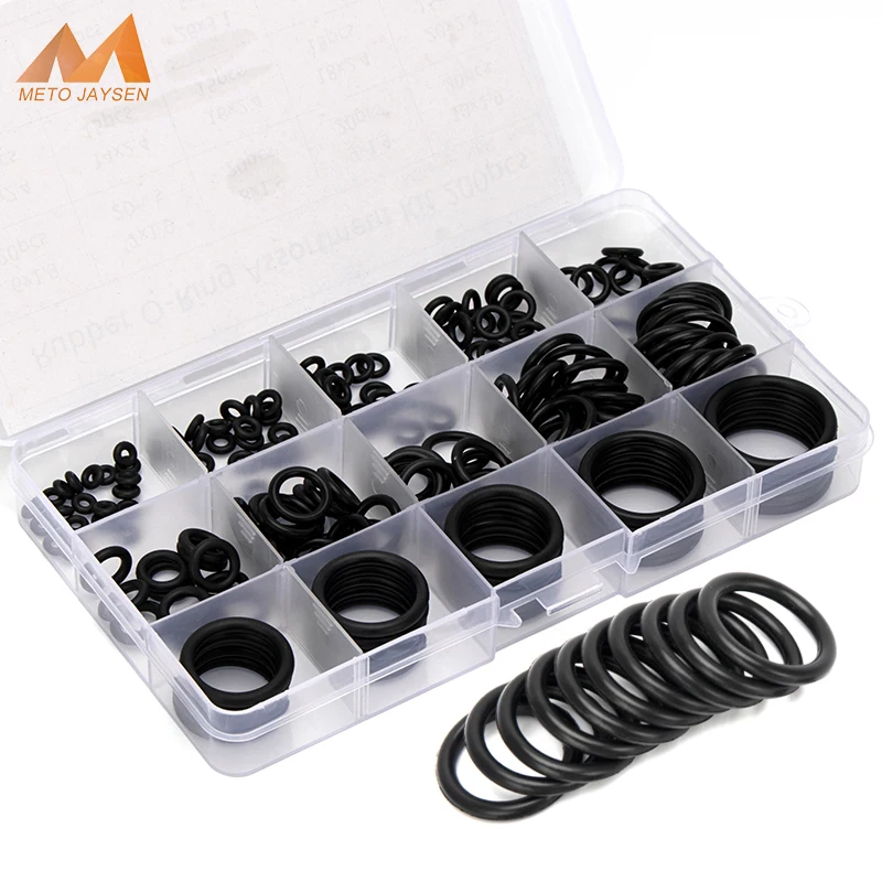 150pcs/Box NBR Rubber Gasket Replacements Sealing O-rings Assortment Kit OD 6mm-30mm CS 1mm 1.5mm 1.9mm 2.4mm DQ004-005-006-007