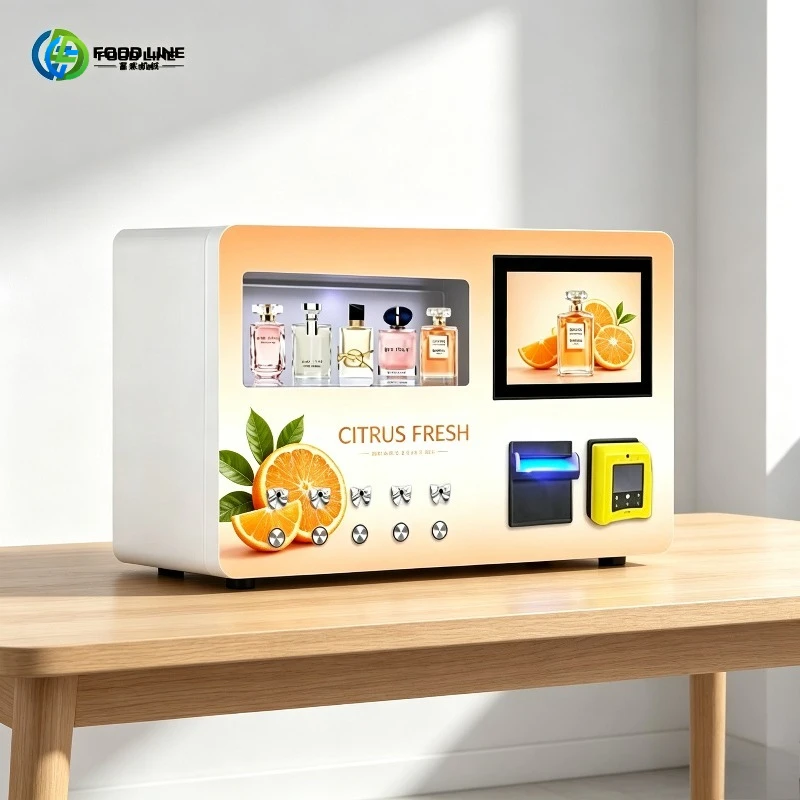 Perfume Sprays Vending Machine 24h Self Service Perfume Sprayer Vending Machine Wall Mounted FL Customized