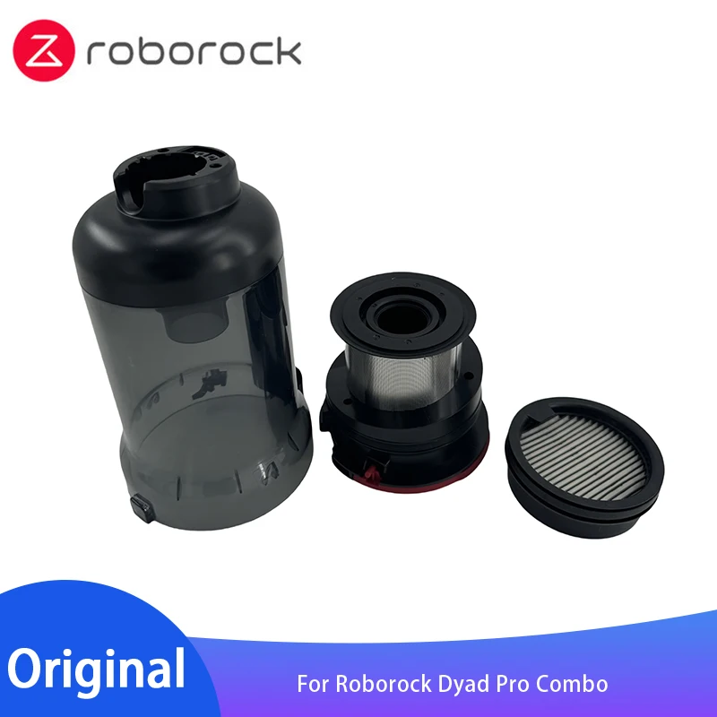 Original Accessories Dust cup Cyclone Filter Assembly Continental Edition Spare Parts For Roborock Dyad Pro Combo Vacuum Cleaner